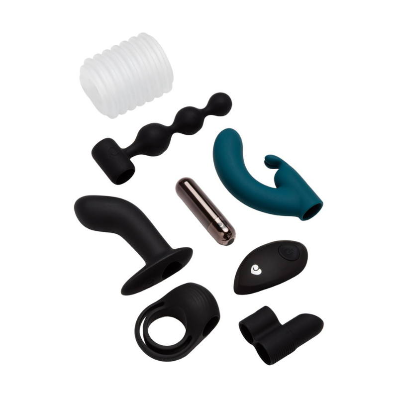 Jouets du calendrier Magic Shiver : chapelet anal, rabbit, vibromasseur bullet et cockring