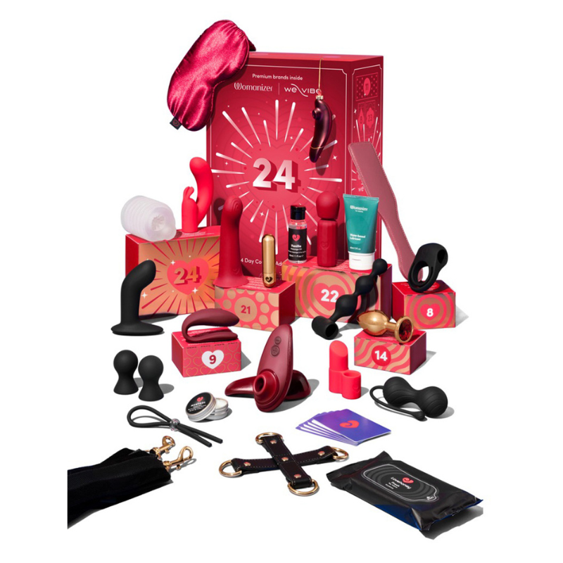 Calendrier de l'Avent érotique 2026 Couples Magic Shiver, coffret rouge 24 cases et contenu