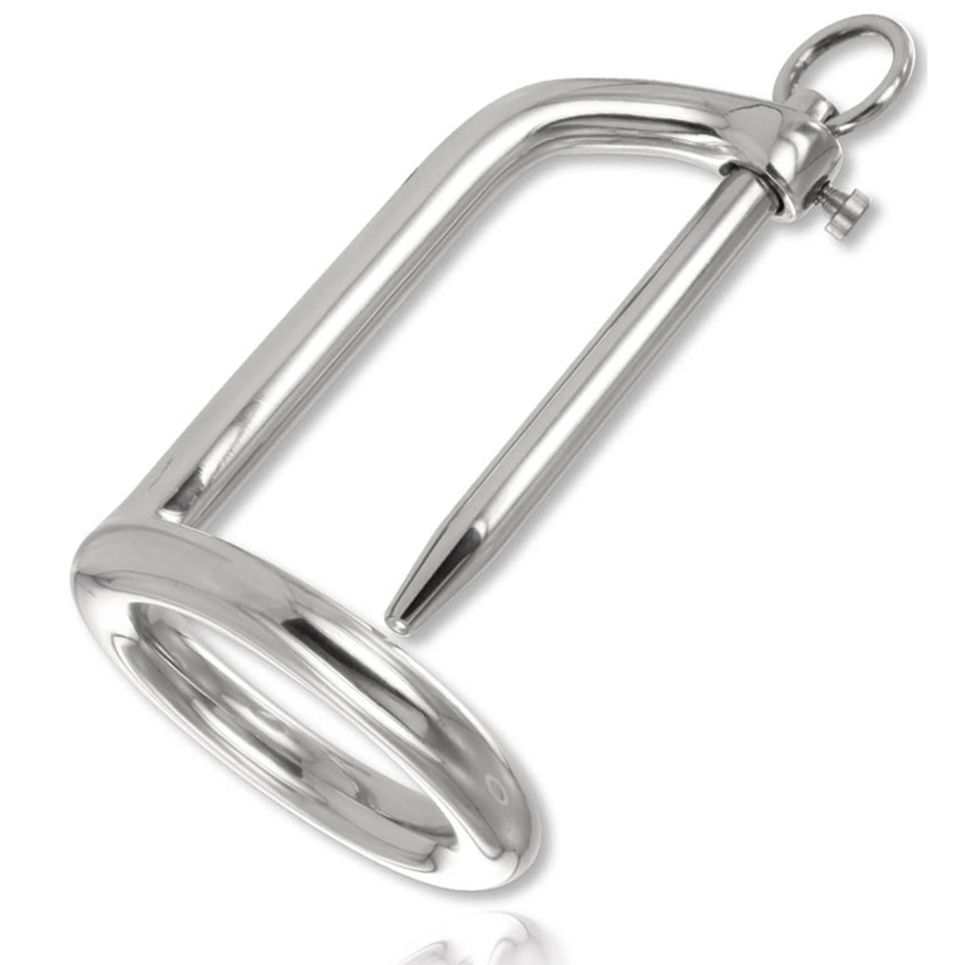 Anneau de Gland Acier avec Plug Urétral Sans Phtalates - Metal Hard