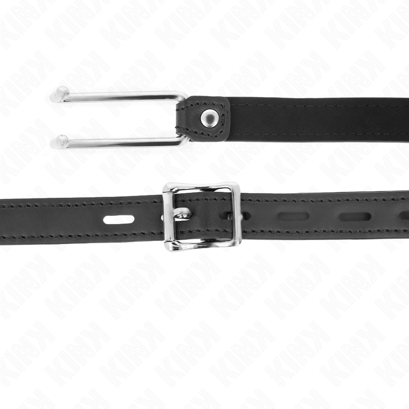 Bâillon BDSM Bâton à Crochet Métal Sangle Cuir Réglable - Kink