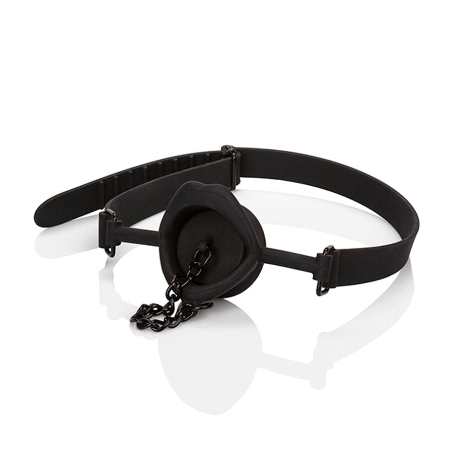 Bâillon BDSM Bouche Ouverte avec Plug Silicone Scandal - CalExotics