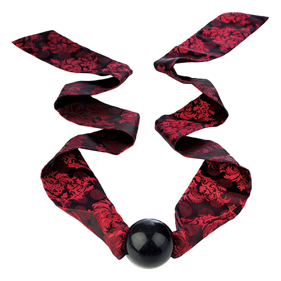 Bâillon BDSM Boule à Nœud Silicone Bouche Ouverte Réglable - CalExotics