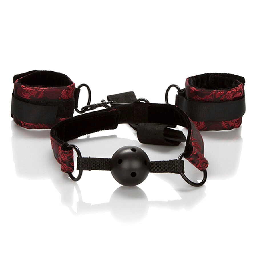 Bâillon BDSM Boule Respirant Bouche Ouverte Silicone - CalExotics