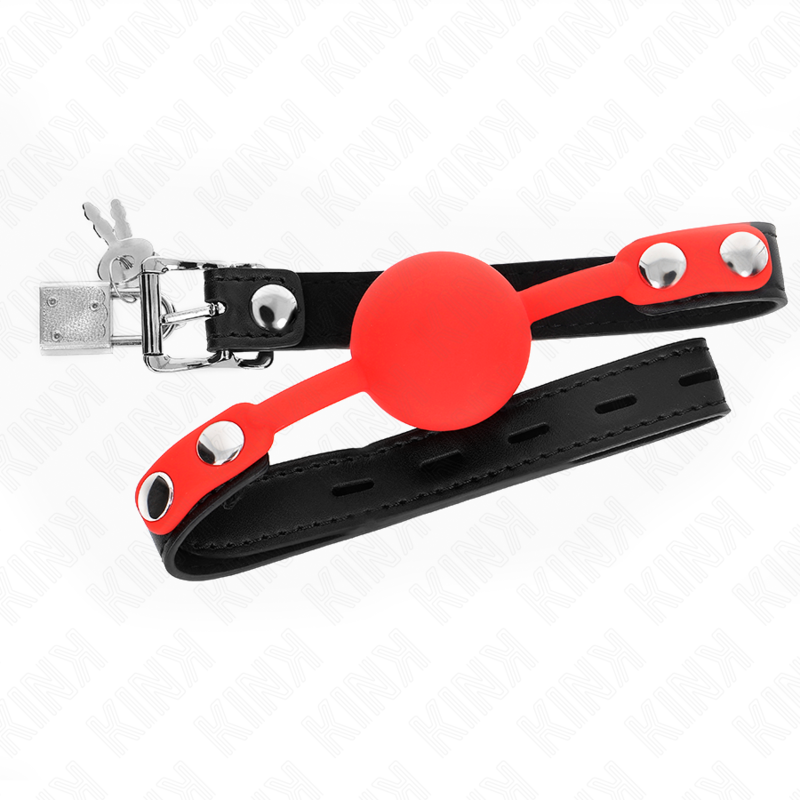 Bâillon Bit Gag BDSM Silicone Bâton avec Serrure Réglable - Kink