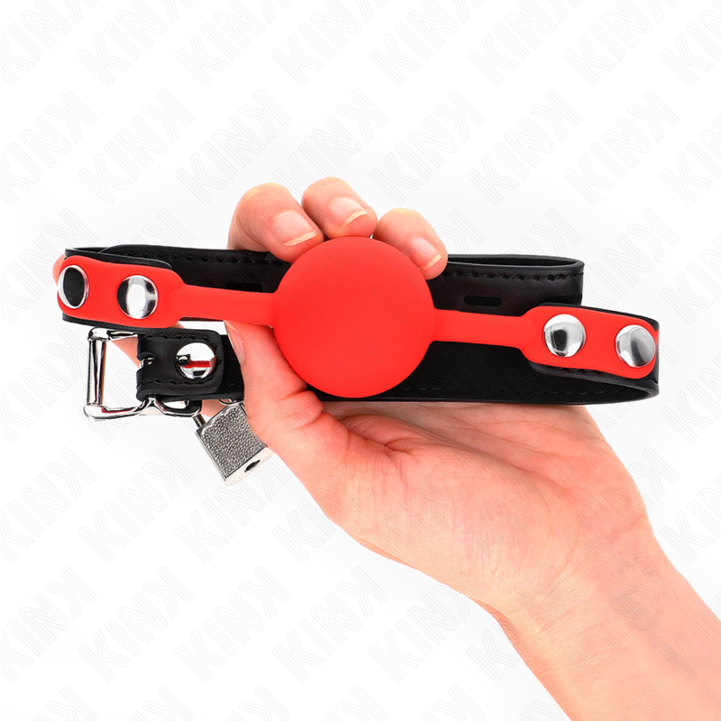 Bâillon Bit Gag BDSM Silicone Bâton avec Serrure Réglable - Kink