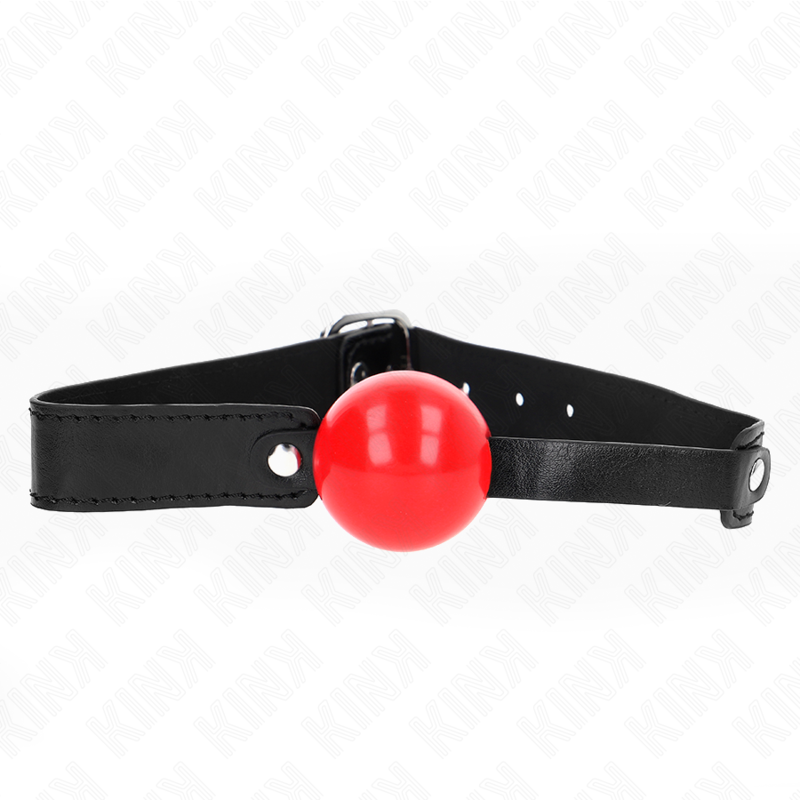 Bâillon Boule BDSM Balle Souple 4 cm Sangle Réglable 41-61 cm - Kink
