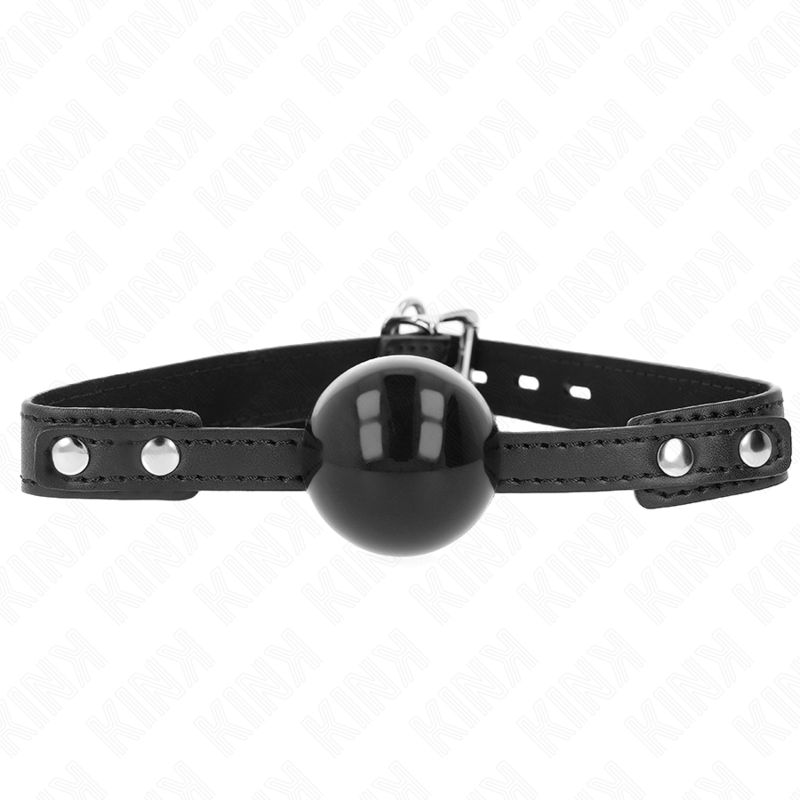 Bâillon Boule BDSM Modèle 3 TPE Souple Sangle Réglable 37-52 cm - Kink