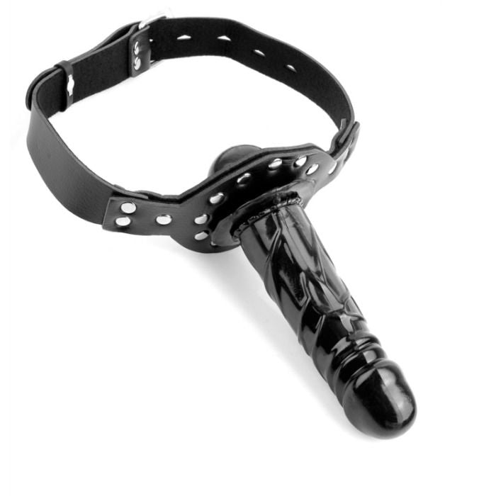 Bâillon-Boule de Luxe BDSM avec Gode Amovible Réglable - Fetish Fantasy