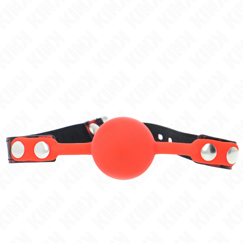 Bâillon Boule Modèle 1 Silicone 4 cm Sangle Verrouillable - Kink