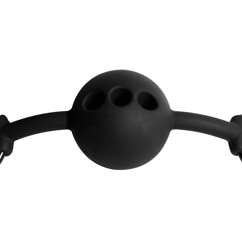 Bâillon Boule Respirant Vegan Sangles Réglables - Fetish Submissive