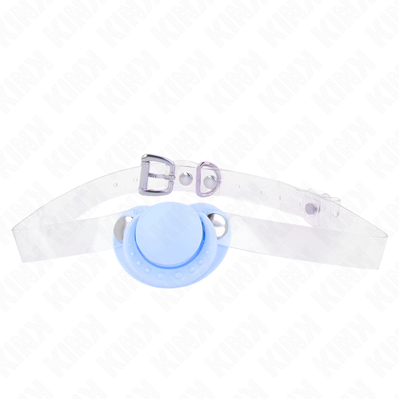 Bâillon Sucette BDSM Silicone Sangles Ajustables 43-60 cm - Kink
