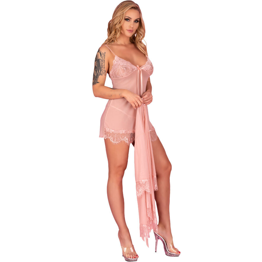 Babydoll Sexy Luise Avec String Assorti Lingerie Glamour - Livco Corsetti