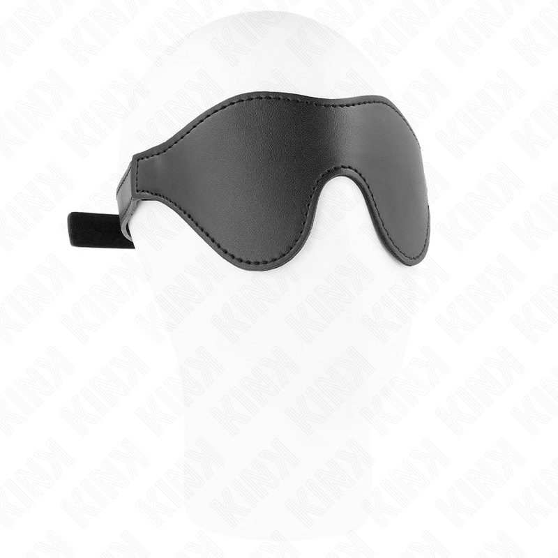Bandeau Yeux BDSM Cuirette Velcro Réglable 20 x 8 cm - Kink