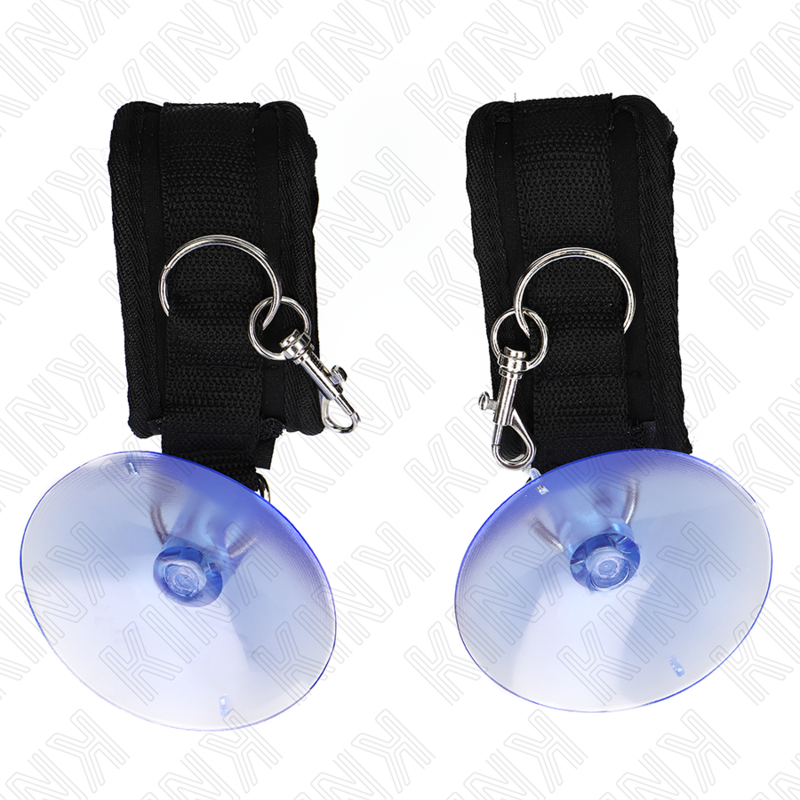 Barre d'Écartement à Ventouses Murale Appui-Poignets BDSM 29-40 cm - Kink