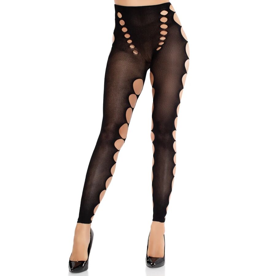 Bas Opaques Sans Couture Découpes Effet Peau Nue - Leg Avenue