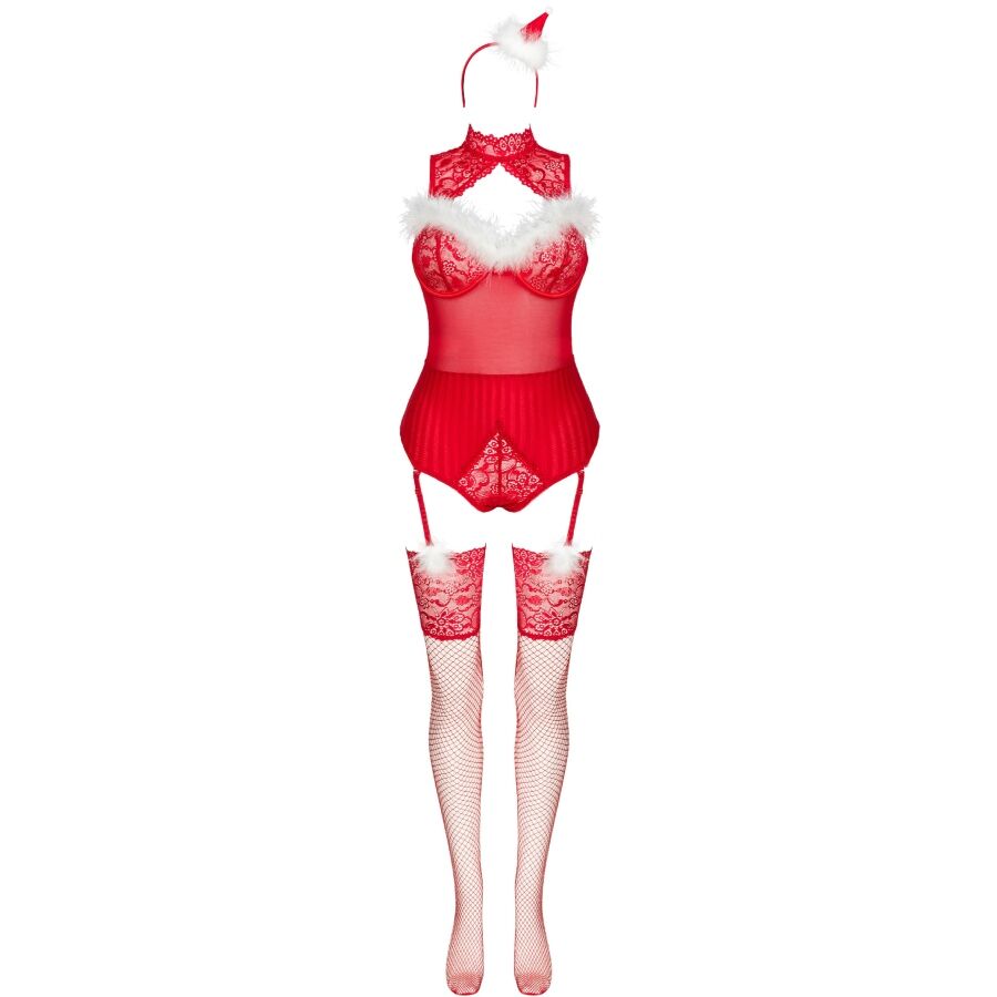 Body Bas et Bandeau de Noël Limpid Snowflakes 3 Pièces - Livco Corsetti