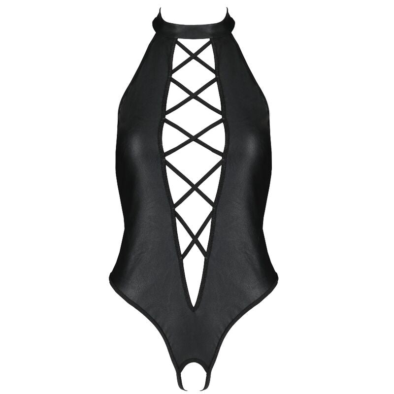 Body Sensuel Nancy Effet Cuir Décolleté Profond - Passion Woman
