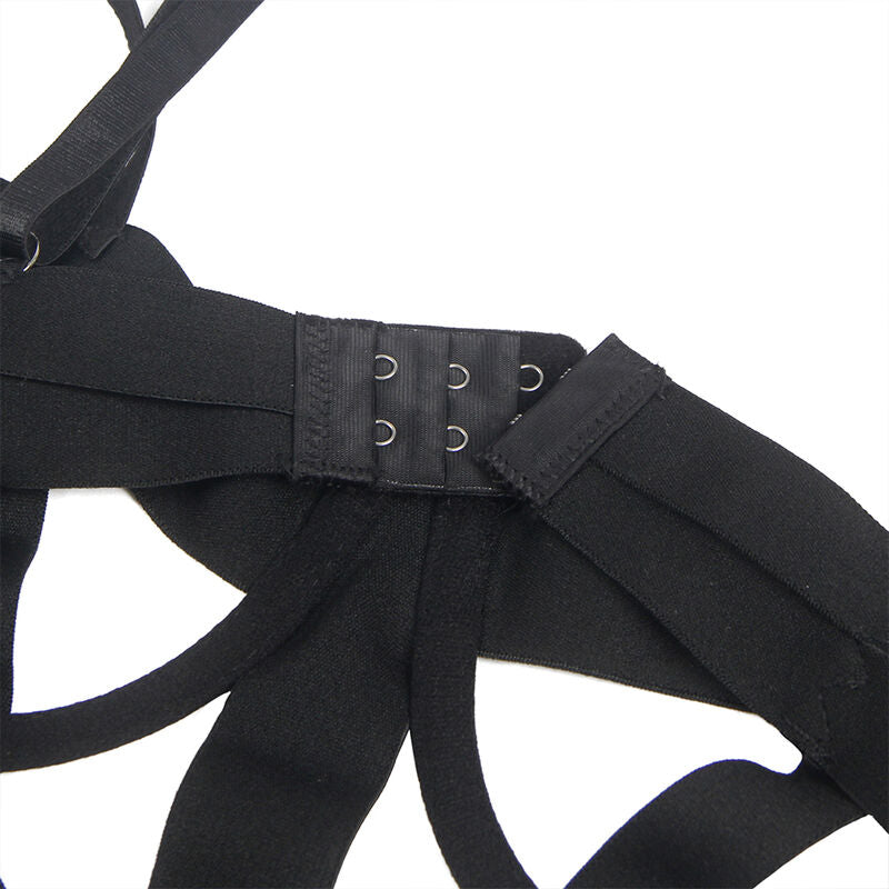Body Sexy à Découpes Ouvertures Sangle Réglable Noir S/M - Subblime