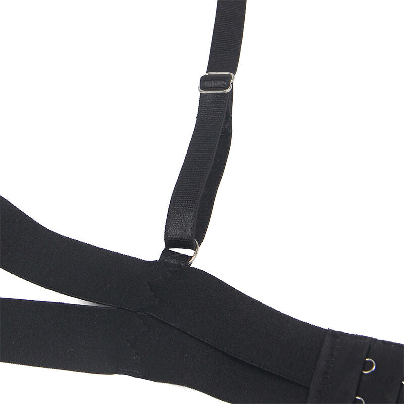 Body Sexy à Découpes Ouvertures Sangle Réglable Noir S/M - Subblime