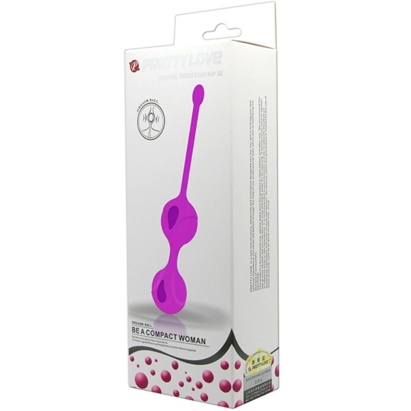 Boules de Geisha Kegel Tight Up II Silicone Cordon de Retrait - Pretty Love