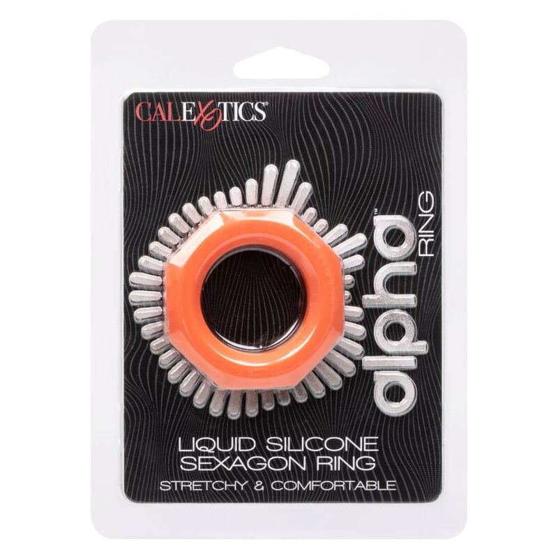 Cockring Alpha Sexagon Design Hexagonal Extensible Étanche - CalExotics