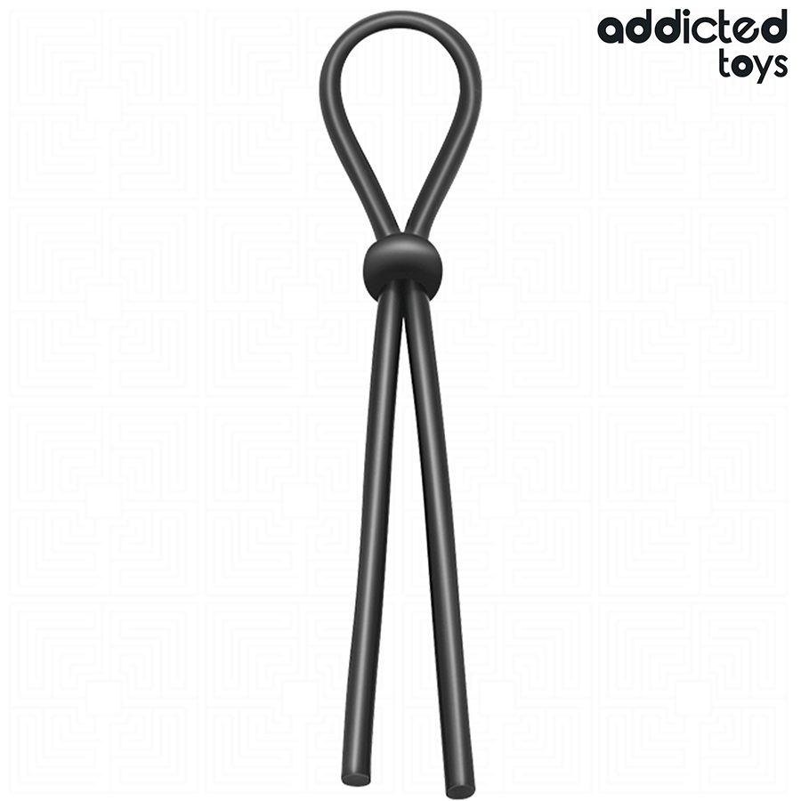 Cockring Corde Silicone à Boucle Unique Ajustable - Addicted Toys