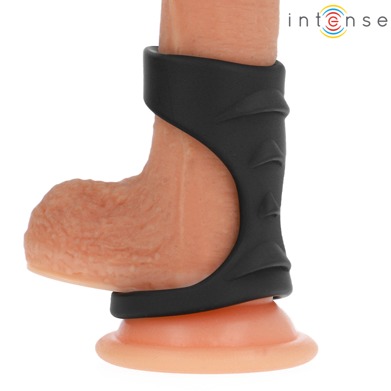 Cockring Double Theo Silicone Pénis et Testicules - Intense