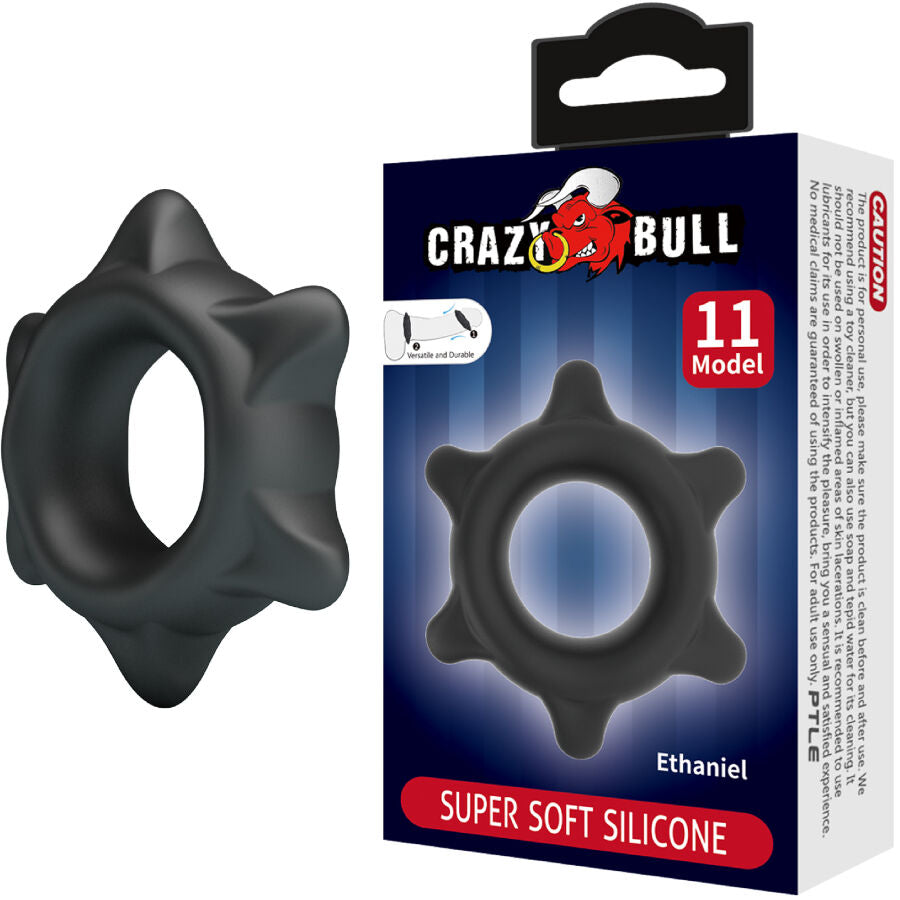Cockring Ethaniel Modèle 11 Silicone Ajustable Confort Optimal - Crazy Bull