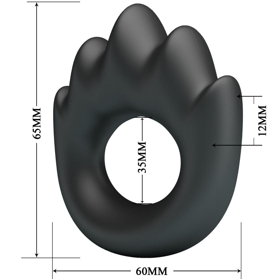 Cockring Silicone Habert Modèle 13 Souple Ajustable - Crazy Bull