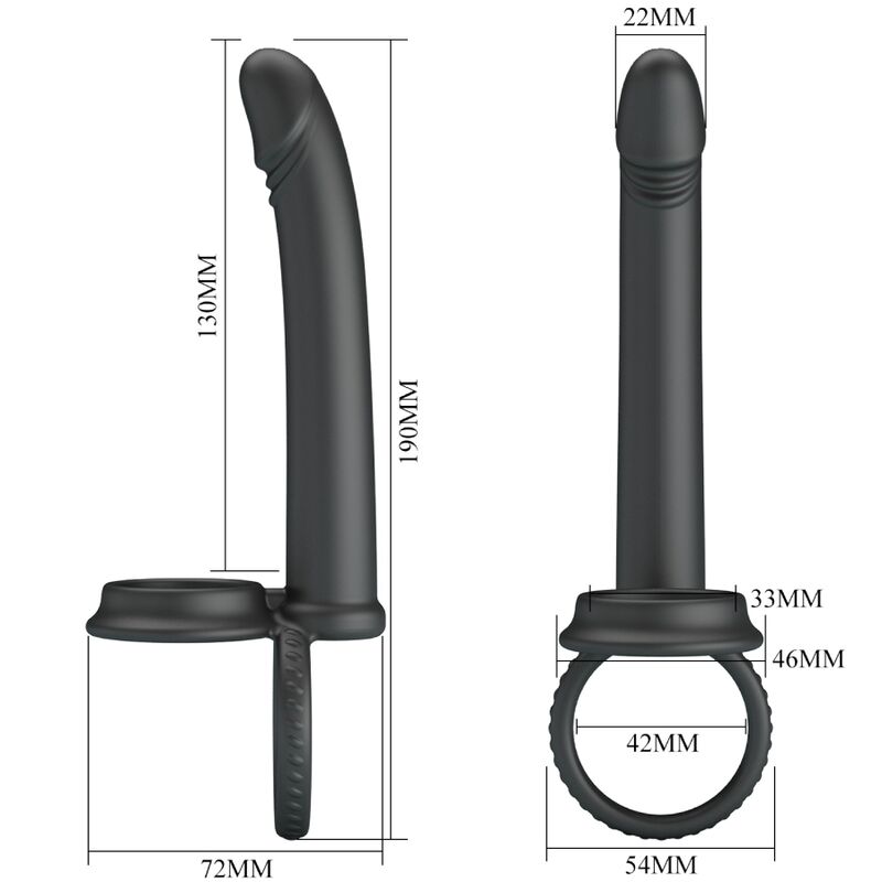 Cockring Vibrant Double Anneau Dillion 12 Modes Rechargeable - Pretty Love