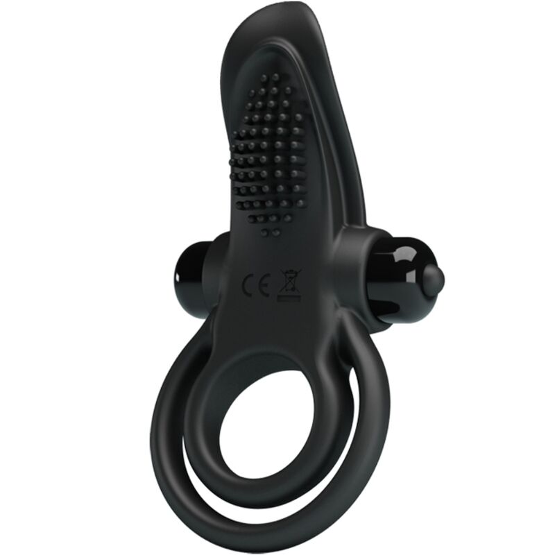 Cockring Vibrant Double Anneau Stimulateur Clitoris 10 Vibrations - Pretty Love