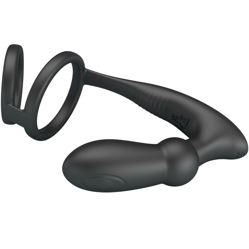 Cockring Vibrant Emoni Plug Anal Intégré 12 Vibrations Rechargeable - Pretty Love