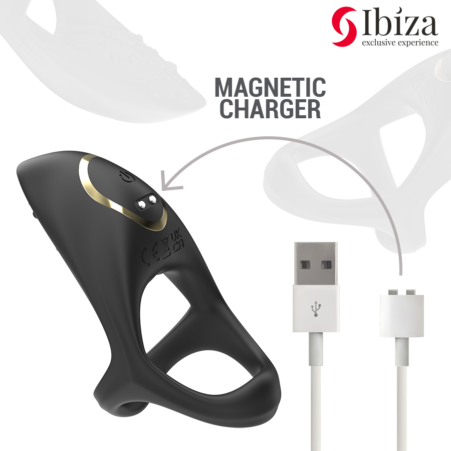 Cockring Vibrant Multisensoriel 10 Modes Silicone IPX7 - Ibiza Technology