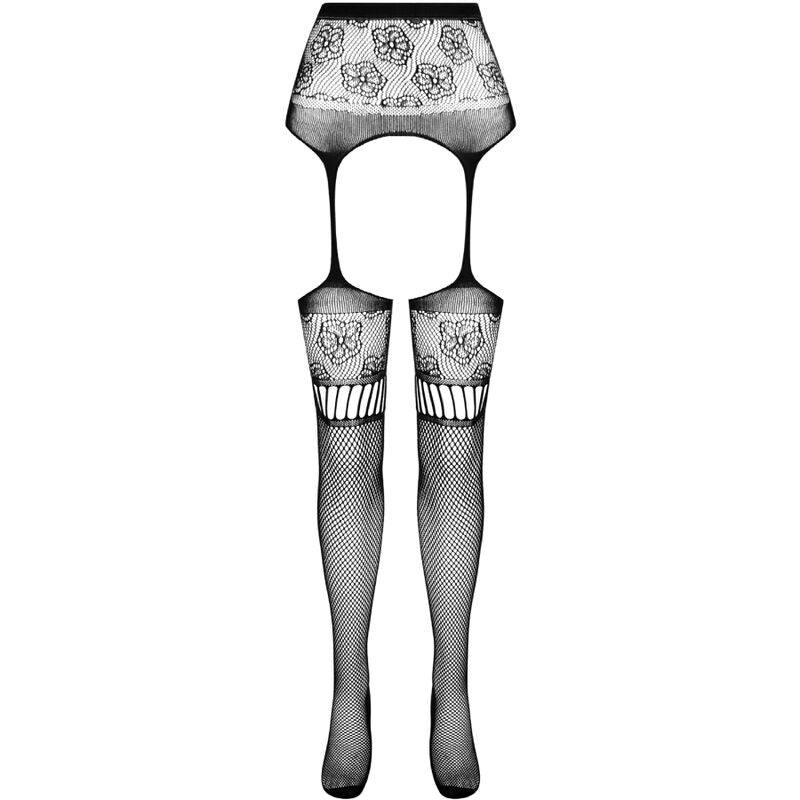 Collant Sensuel S030 avec Jarretière Intégrée Taille Unique - Passion Woman