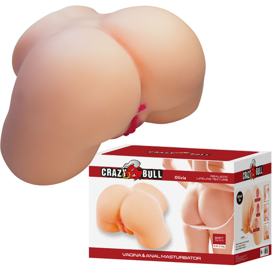 Crazy Bull masturbateur fessier — olivia fesses réalistes, 5 kg