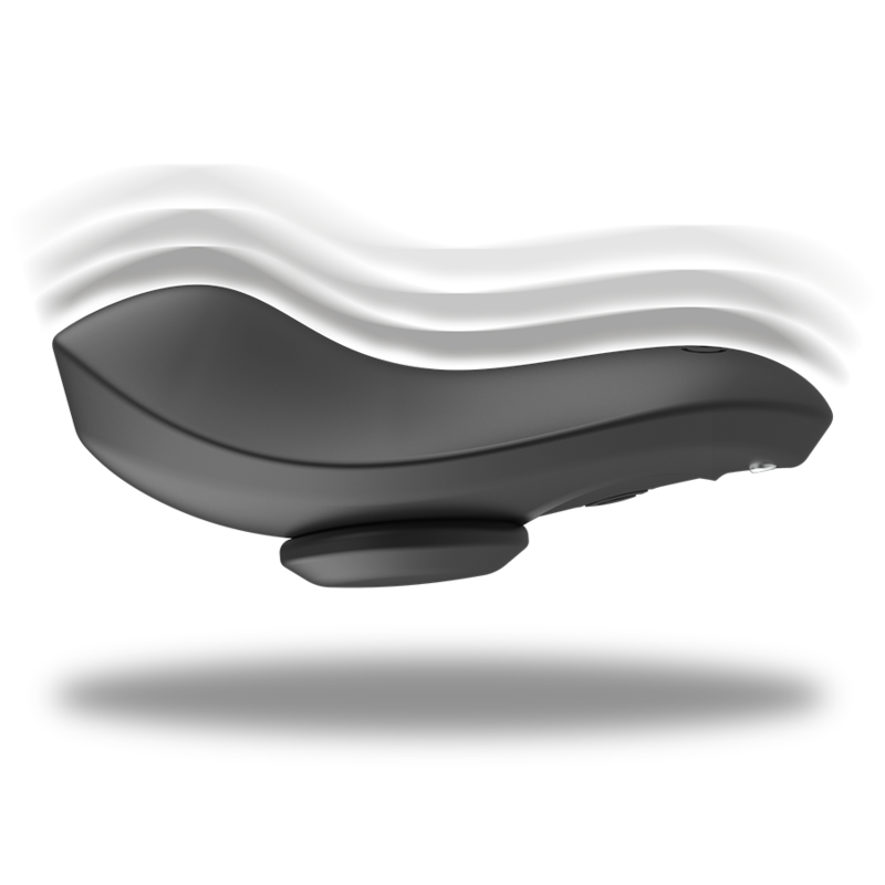 Culotte Vibrante Rechargeable Preston Fixation Magnétique IPX7 - Black&Silver