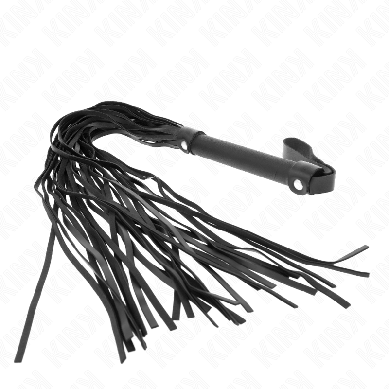 Fouet BDSM Imitation Peau de Mouton 60 cm Poignée Ergonomique - Kink