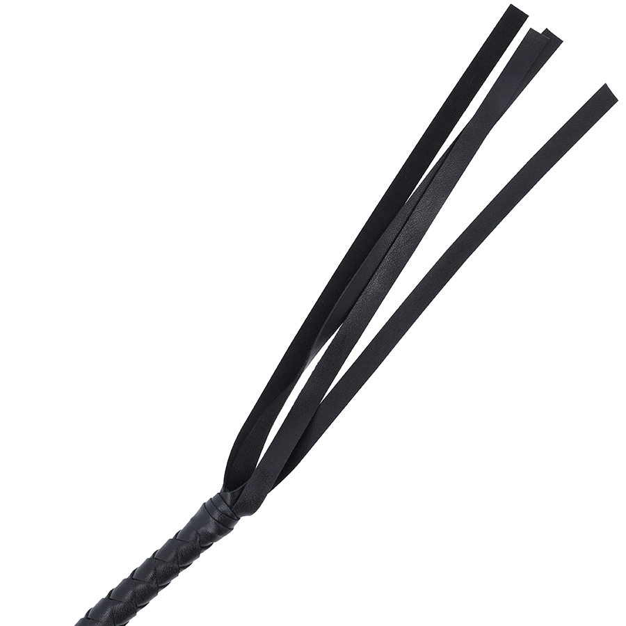 Fouet de Bondage Noir 210 cm Poignée Ergonomique - Darkness