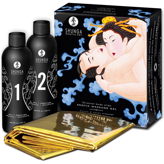 Gel de Massage Érotique Corps à Corps Oriental - Shunga