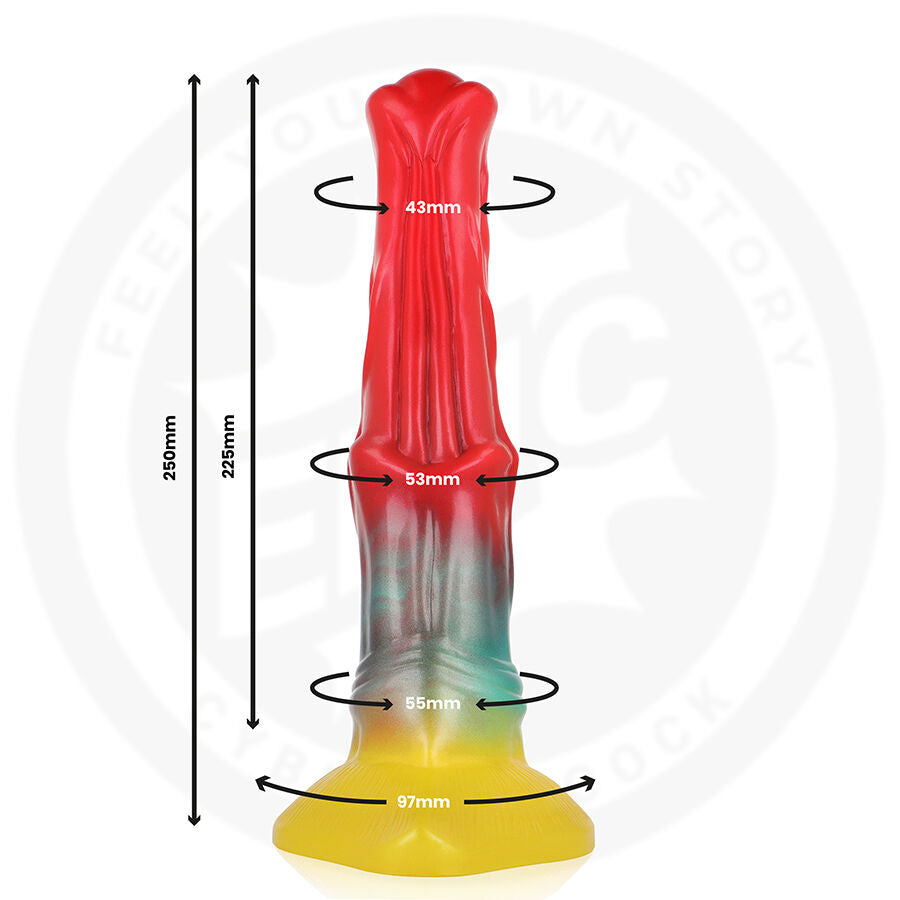 Gode Fantasy Aethon Glow Phosphorescent Silicone 25 cm - Epic Cybersilicock