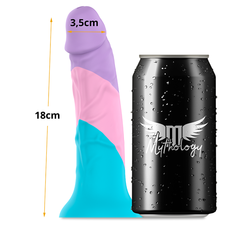 Gode Pastel Asher Silicone Flexible Ventouse Taille M - Mythology Fantasy