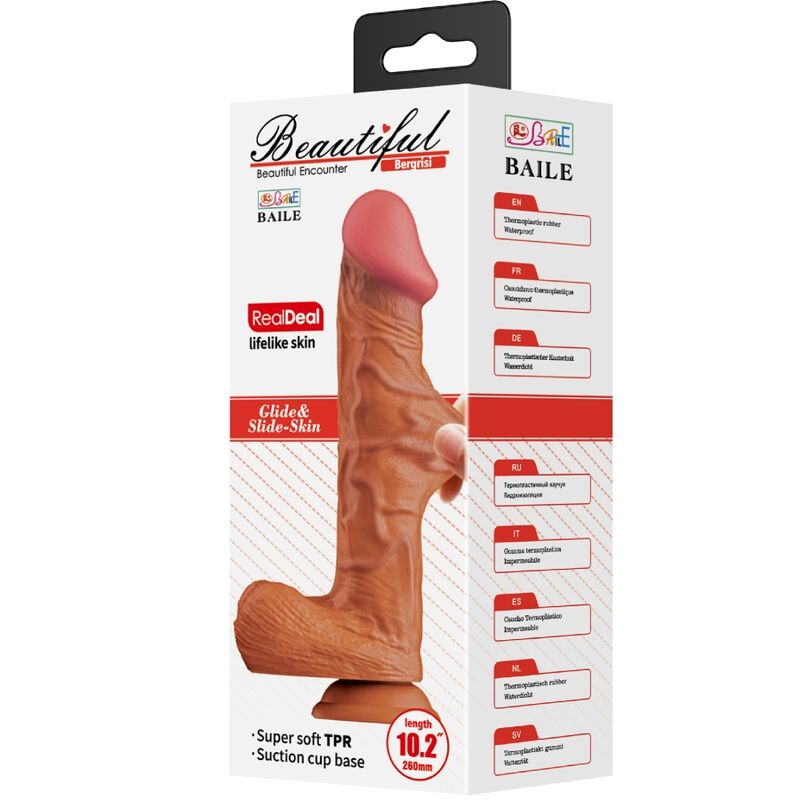 Gode Réaliste Courbé Bergrisi 26 cm Ventouse Point G - Baile