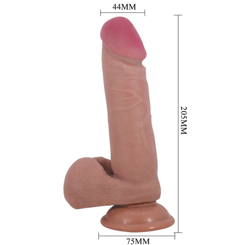 Gode Réaliste Sliding Skin Ventouse - Pretty Love