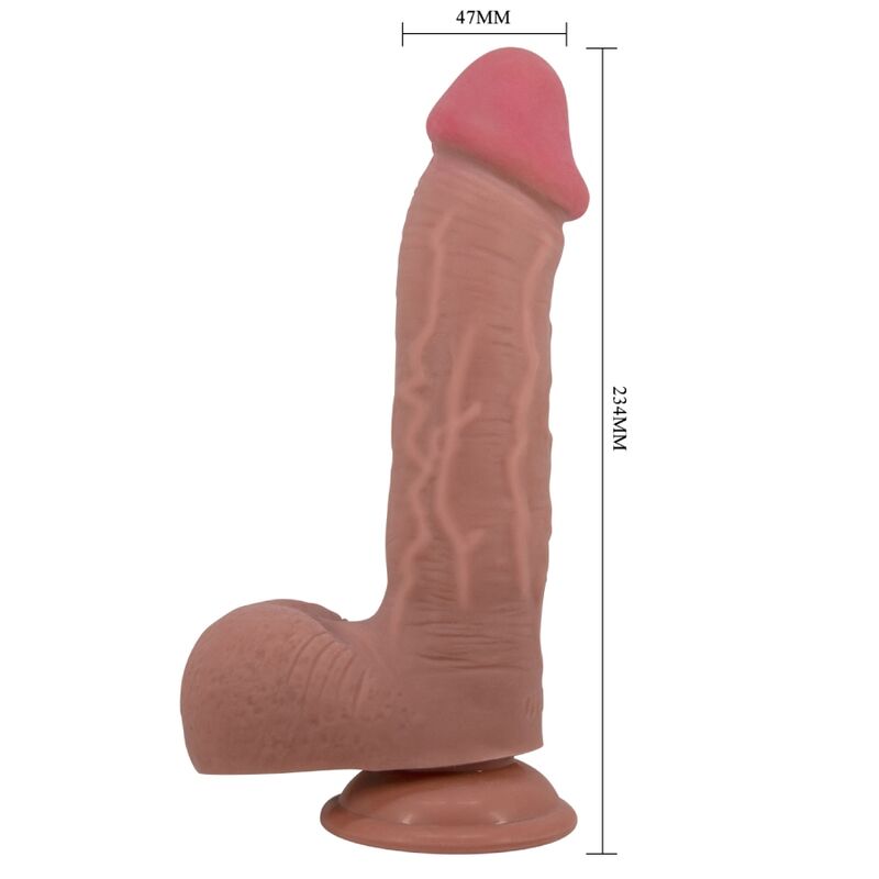 Gode Réaliste Sliding Skin Ventouse - Pretty Love