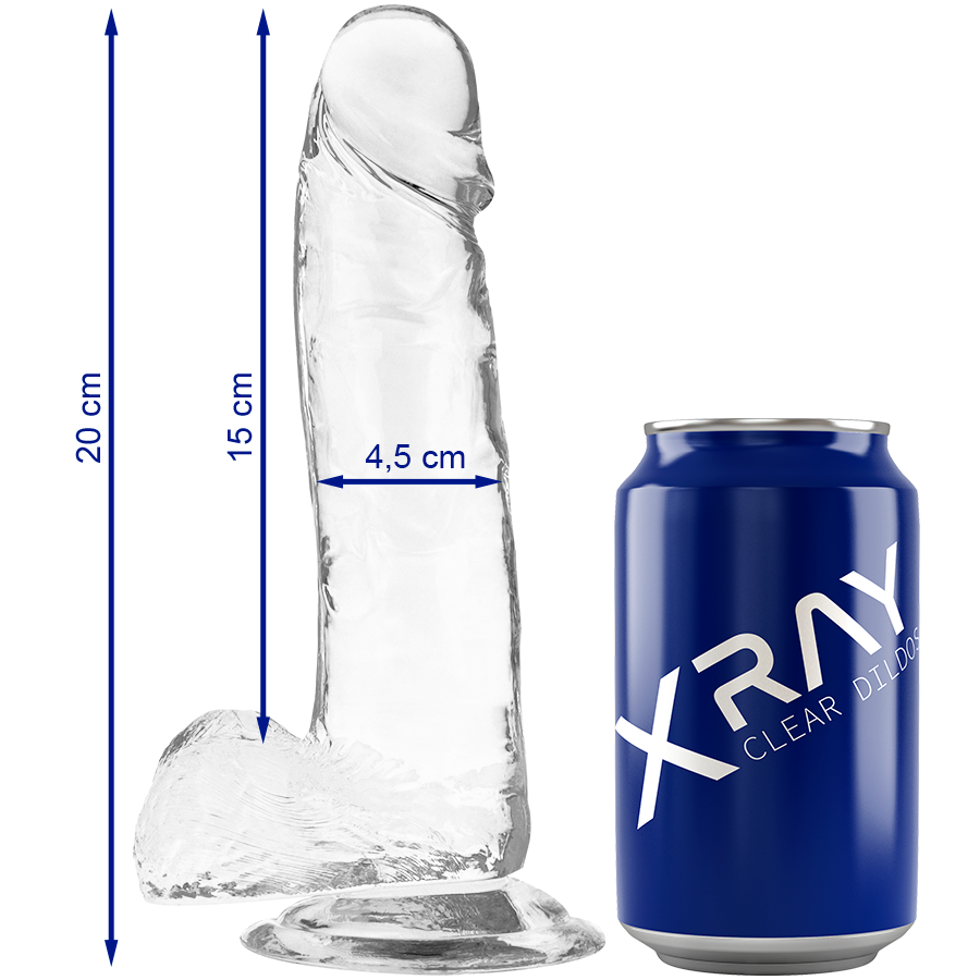 Gode ventouse X Ray — 20 cm