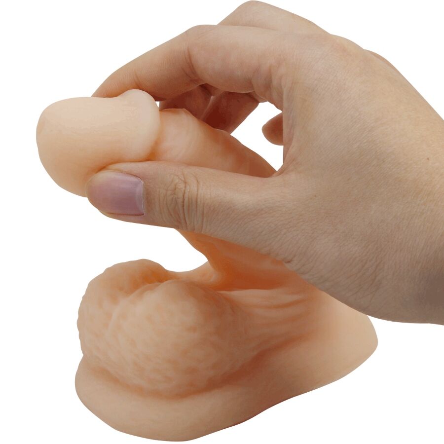 Gode Réaliste Ventouse Wildon TPR Élastique 10 cm Naturel - Pretty Love