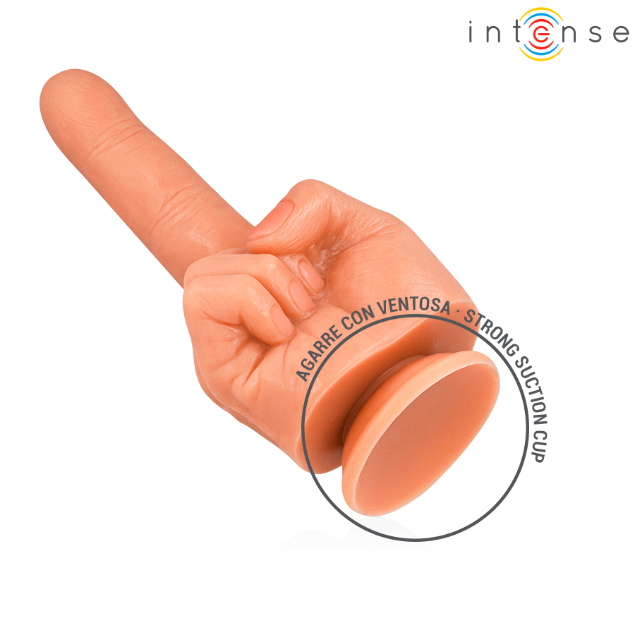 Gode Stimulateur Point G Hubert Main Flexible Ventouse 14,2 cm - Intense