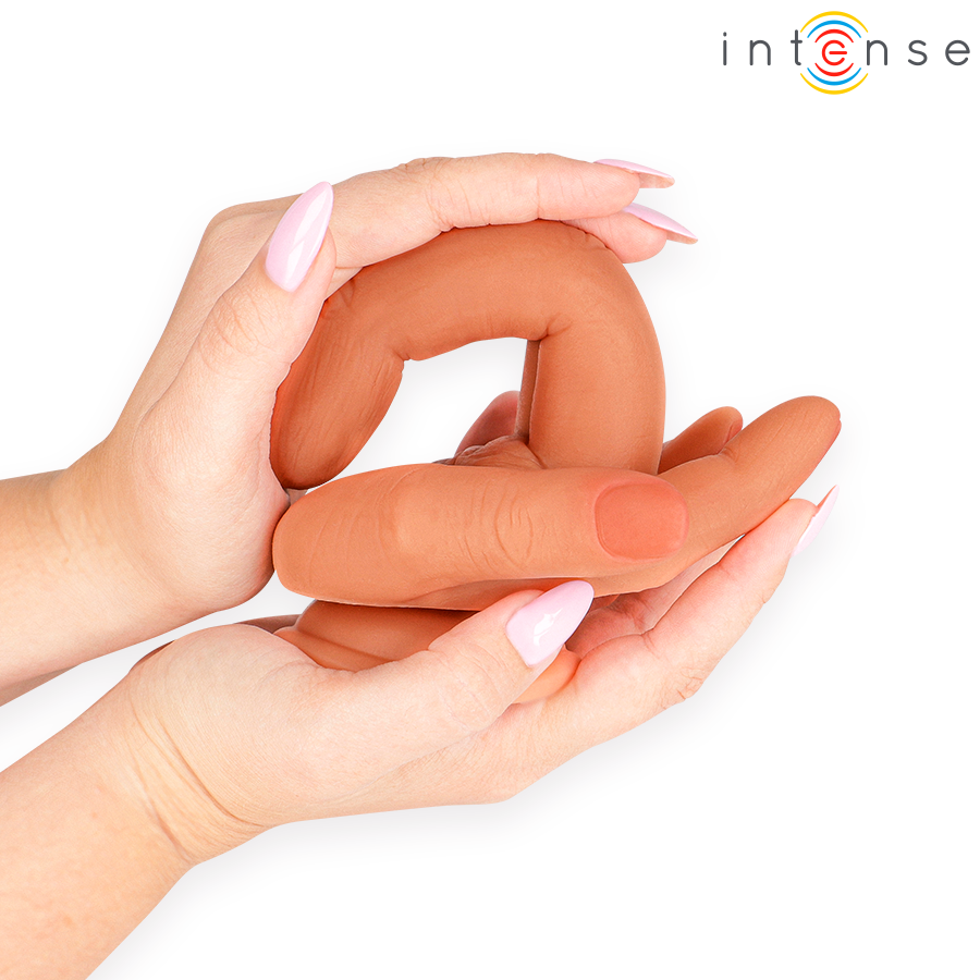 Gode Stimulateur Point G Leela Forme Main Flexible Ventouse 12,6 cm - Intense
