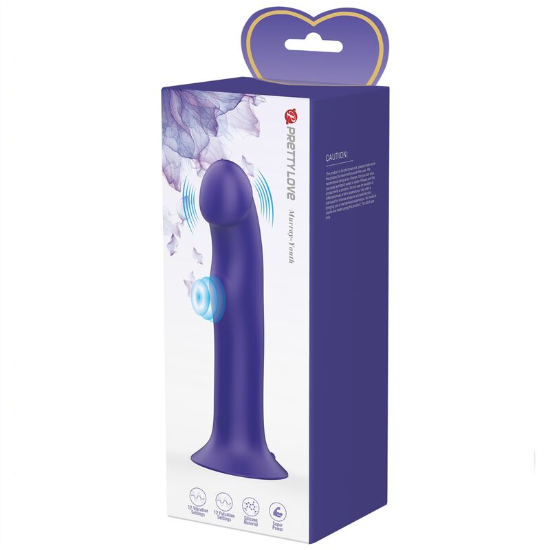 Gode Vibrant Murray Ventouse 12 Modes Rechargeable - Pretty Love