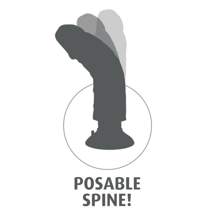 23 cm noir et réaliste testicules ventouse — King Cock